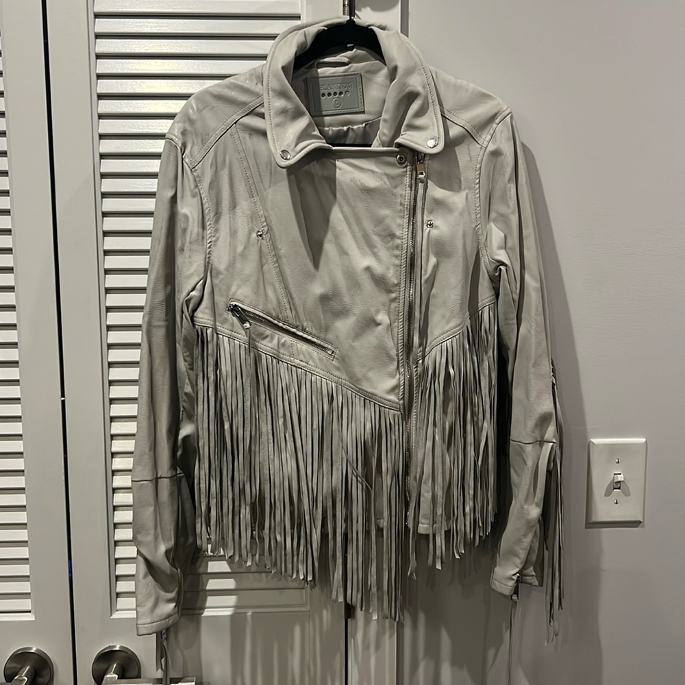 Leather Fringe Jacket